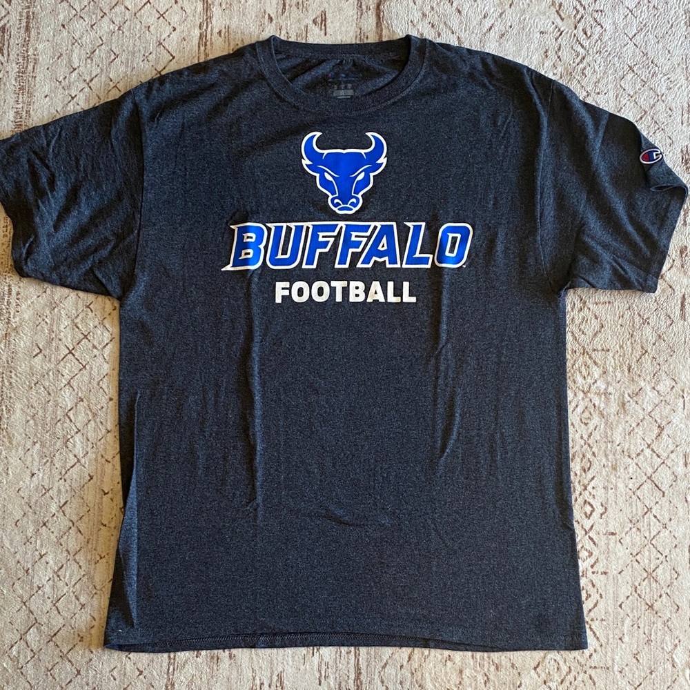Champion Dark Gray Buffalo Football Tee